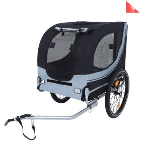 Large Folding Bike Trailer for Dogs â€“ 120LB Capacity All-Terrain Pet Carrier, Durable Steel Frame for Cycling, Jogging, Camping & Outdoor Adventures