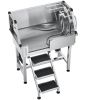 VEVOR 34 Inch Stainless Steel Dog Washing Station, Pet Grooming Tub with Hot & Cold Faucet, Showerhead, Home Wash Sink, Fits Small Cats and Dogs