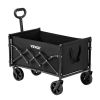 VEVOR Collapsible Folding Wagon with Wheels, Wagons Carts Foldable with 225lbs Capacity