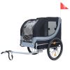 Large Folding Bike Trailer for Dogs â€“ 120LB Capacity All-Terrain Pet Carrier, Durable Steel Frame for Cycling, Jogging, Camping & Outdoor Adventures