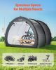 Outdoor Bike Storage Tent Fan-Shaped Waterproof Bike Tent for 5+ Bikes