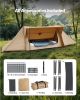 VEVOR Camping Hot Tent, Lightweight Bushcraft Tent with Stove Jack & 2 Tarp Poles, Waterproof Winter Hot Tents Shelters