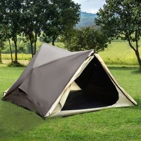 Camping Tent, Easy Setup for 2-3 People, Ventilation Windows, Travel Bag Included (Color: General)