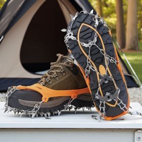 Universal Anti-slip Grip Spikes, 2025 Upgraded Universal Anti-slip Spikes for Ice Skates And Boots, with 19 Steel Spikes, Ice And Snow Grip Spikes (Model: XL)
