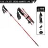 "Ultralight Folding Hiking Poles - 7075 Aluminum with EVA Grip, Tungsten Tips - Perfect for Backpacking & Climbing"