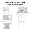 "Ultralight Folding Hiking Poles - 7075 Aluminum with EVA Grip, Tungsten Tips - Perfect for Backpacking & Climbing"